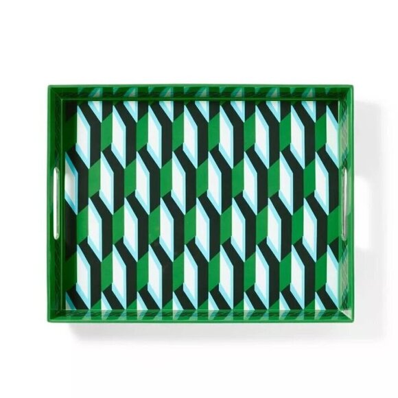 DVF for Target Arrow Geo‎ Green Melamine Rectangle Serving Tray - Picture 3 of 4